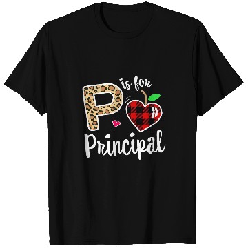 Discover P is For Principal Crew Back to School Matching Group Plaid T-Shirts