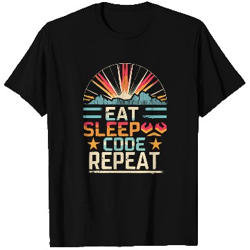 Discover Eat Sleep Code Repeat PHP Programmer Lifestyle T-Shirts