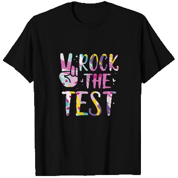 Discover Rock The Test Testing Day Retro Motivational Teacher Student 55 T-Shirts