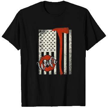 Discover Womens Thin Red Line Firefighter Wife T-Shirts