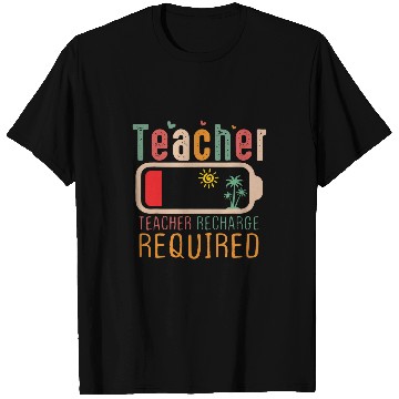 Discover Teacher Summer Recharge Required Gift for Teacher T-Shirts