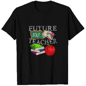 Discover Future ABC Teacher Crayon Apple Funny Kid T-Shirts