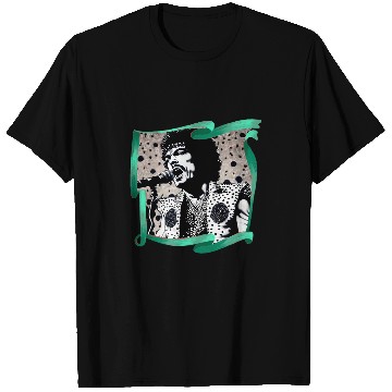 Discover Black and white singer on microphone 70s T-Shirts