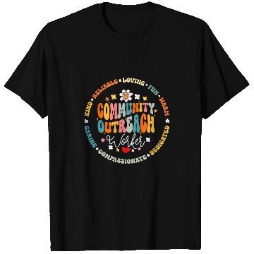 Discover Groovy Community Outreach Worker Back to School 2 T-Shirts