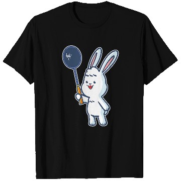Discover Badminton and shuttlecock player rabbit T-Shirts