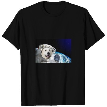 Discover Dog in Space Great Pyrenees T-Shirts