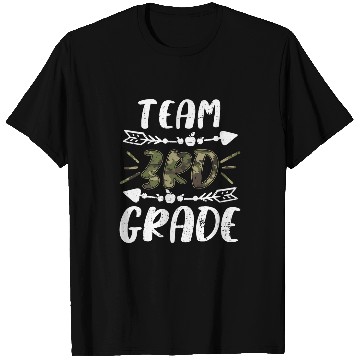 Discover Funny Team 3rd Grade Camo Teacher Student Back To School T-Shirts