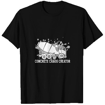 Discover Construction Batching Chaos Concrete Mixer Truck Driver T-Shirts