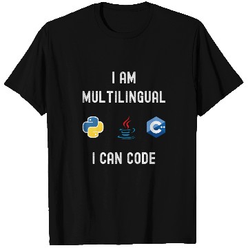 Discover Funny Nerdy I am Multilingual I Code Computer Programmer T-Shirts