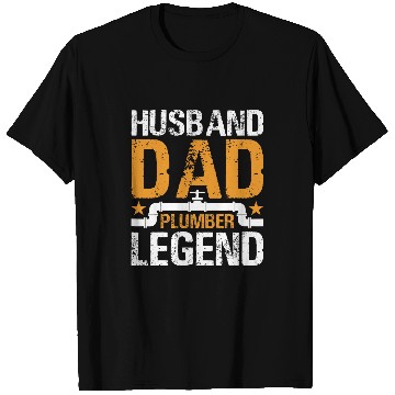 Discover Husband Dad Plumber Legend T-Shirts