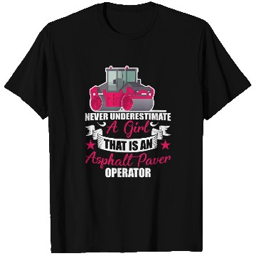 Discover Asphalt Paving Road Construction Road Worker T-Shirts