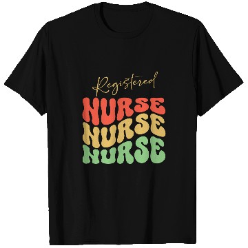 Discover Registered nurses Retro Groovy RN Nursing Student T-Shirts