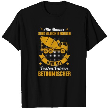 Discover Concrete mixer construction building construction worker 16 T-Shirts
