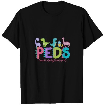 Discover PEDS Respiratory Therapist Pediatric Dinosaur nurses T-Shirts