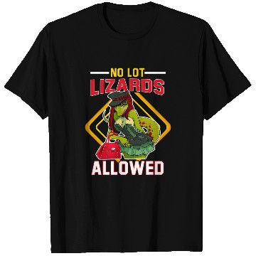Discover No Lot Lizard CB Talk Trucker Design T-Shirts