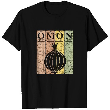 Discover Onion Periodic Table Elements Vegetables Farmer Retro 29 T-Shirts