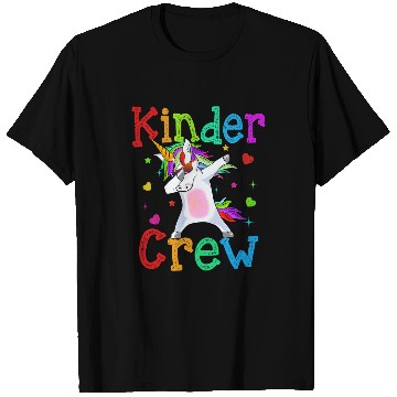 Discover Kinder Crew Unicorns Funny Back To School T-Shirts
