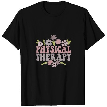 Discover Retro Groovy Physical Therapy Funny Physical Therapist pt T-Shirts