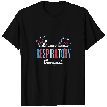 Discover July 4th All American Respiratory Therapist Red White Blue T-Shirts