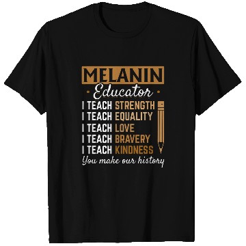 Discover HBCU College Student Melanin Educator T-Shirts