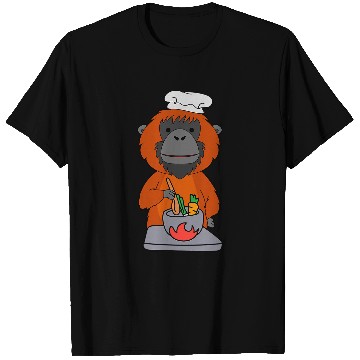 Discover Orangutan Chef Hobby Cuisine Monkey T-Shirts
