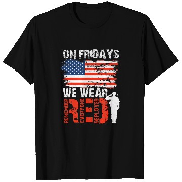 Discover RED Friday Remember Everyone Deployed Military Support T-Shirts