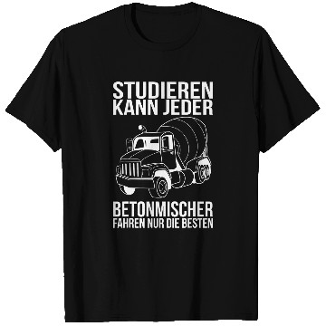Discover Concrete mixer construction building construction worker 2 T-Shirts