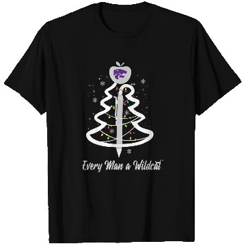 Discover Kansas State Wildcats Christmas Teacher Pen Christmas Tree T-Shirts