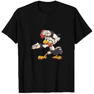Discover Karate rooster black belt T-Shirts
