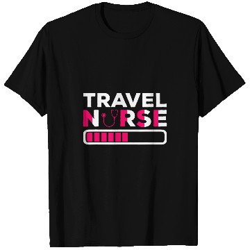 Discover Funny Travel nurses In Progress Nursing School Wear T-Shirts