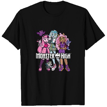 Discover Kids Monster High STUDENT Group With Pets T-Shirts