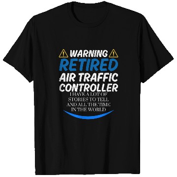 Discover Retired Air Traffic Controller Retirement Airplane Pilot Men T-Shirts