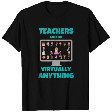 Discover Teacher Appreciation Gift From Student Funny Virtual Online T-Shirts