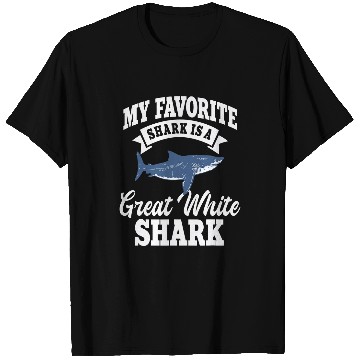 Discover Great White Shark Favorite Largest Predator Fish Zoologist T-Shirts