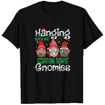Discover Hanging With My Occupational Therapist Gnomies Christmas T-Shirts