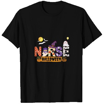 Discover Halloween nurses Nursing Cute Health Worker Halloween Pattern 5 T-Shirts
