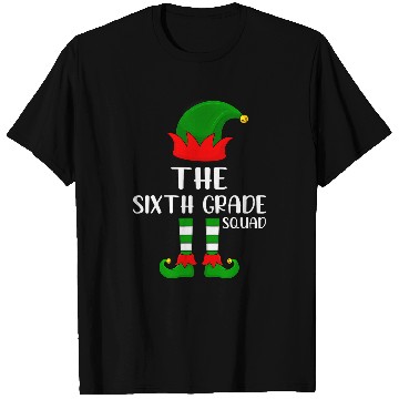 Discover Funny xmass Lighting Christmas The Sixth Grade Squad Elf T-Shirts