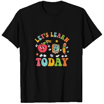 Discover Retro Lets Learn Today Kindergarten Teacher Back To School T-Shirts