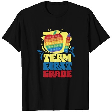 Discover Team First Grade Pupil Back To School Teacher School T-Shirts