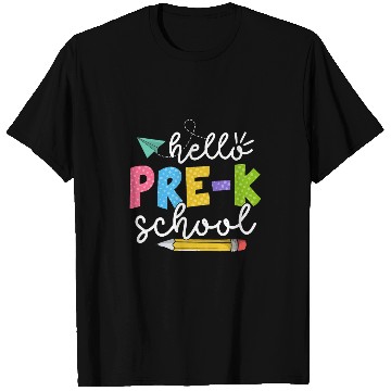 Discover Team Preschool Squad Hello Preschool Teacher T-Shirts