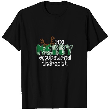 Discover Occupational Therapy Christmas Green Plaid for OT T-Shirts