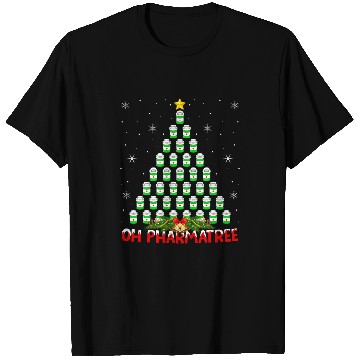 Discover Pharmacist Lover xmass Pajama Ugly Pharmacist Christmas Tree T-Shirts
