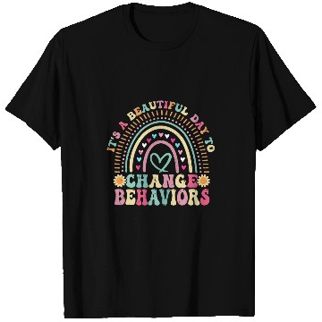 Discover ABA Behavior Analyst Boho Rainbow Behavior Therapist Gifts T-Shirts