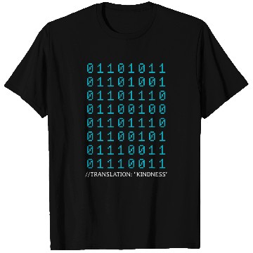 Discover Kindness In Binary Code Mental Health Awareness Programmer 1 T-Shirts