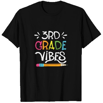 Discover third 3rd grade vibes back to school student teachers T-Shirts