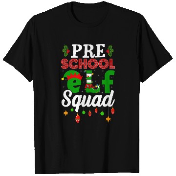 Discover Funny xmass Lighting Christmas Pre School Elf Squad T-Shirts
