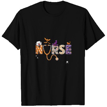 Discover Halloween nurses Nursing Cute Health Worker Halloween Pattern 7 T-Shirts