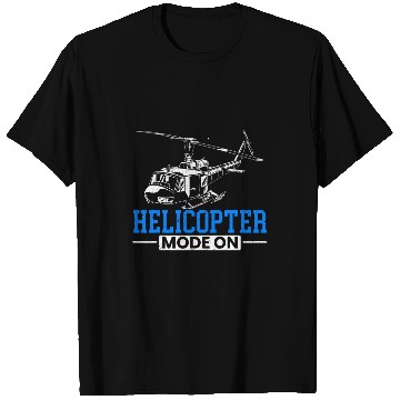Discover Helicopter Mode On Flight Instructor Aeronautics Aviator T-Shirts