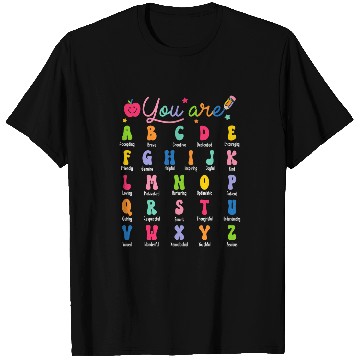 Discover ABC Alphabet Affirmation Back To School Teacher T-Shirts