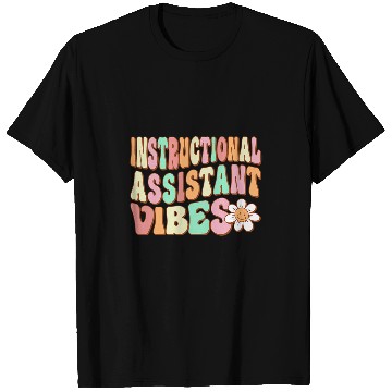 Discover Retro Instructional Assistant Vibes Men Women Teacher Aide T-Shirts